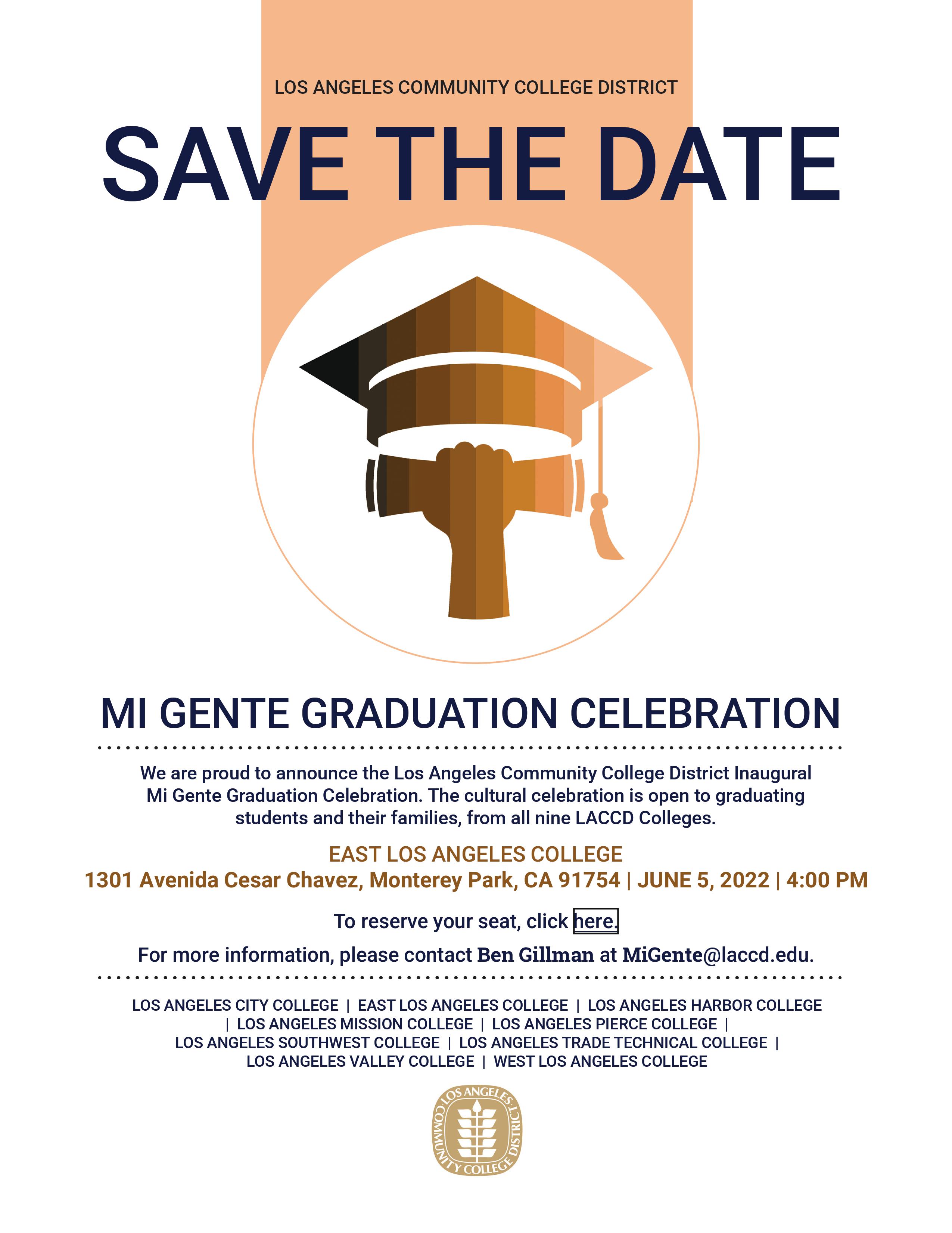 Mi Gente Graduation Celebration Flyer