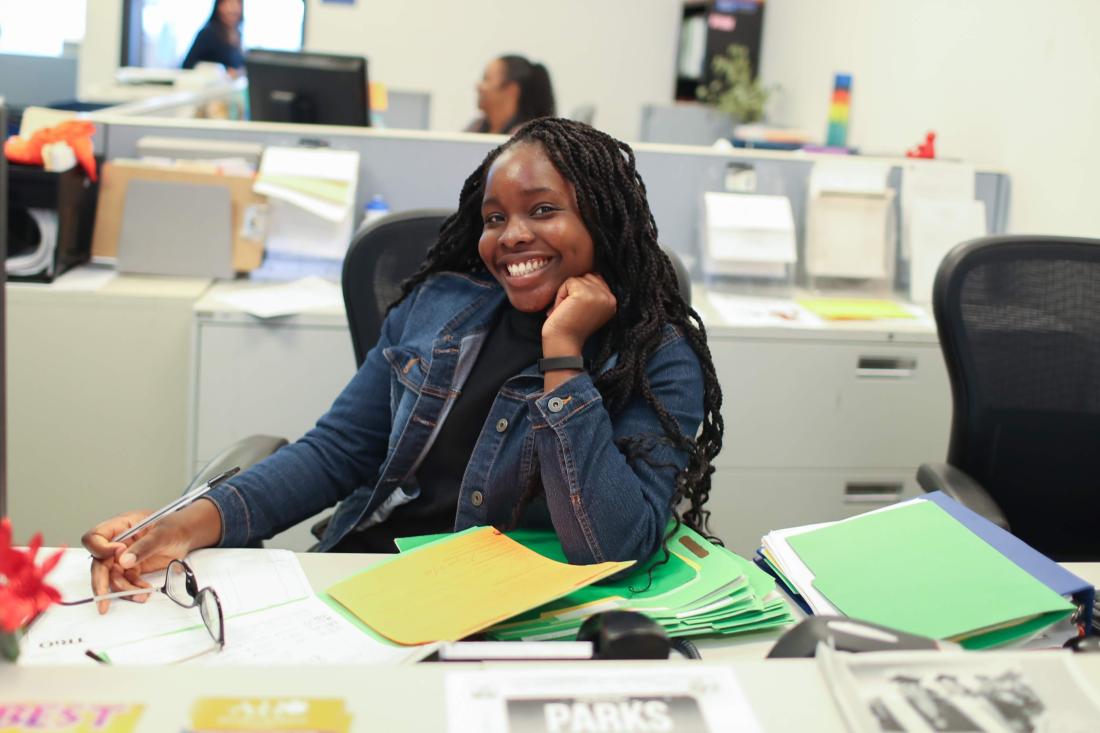 Office Staff Smiling