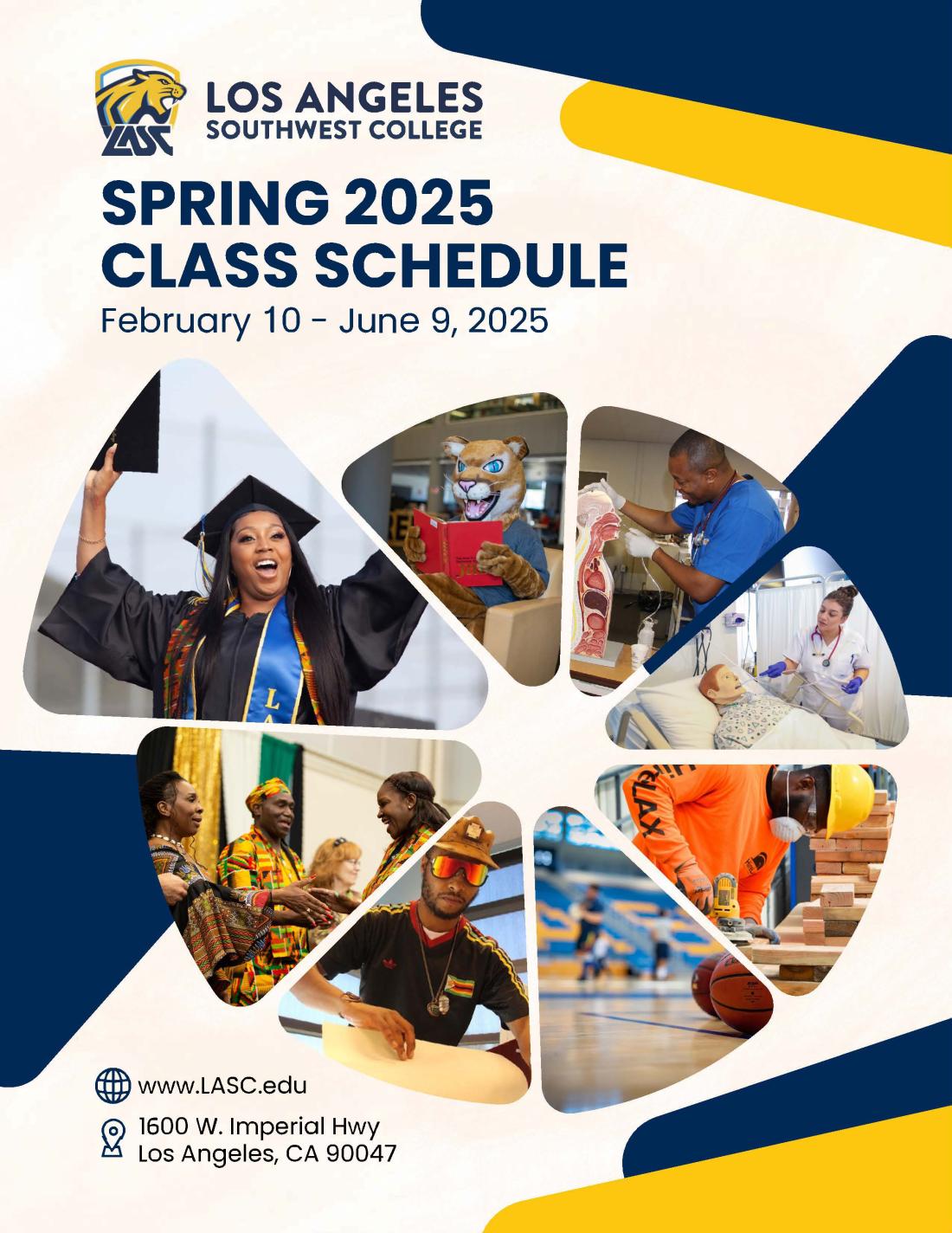 LASC Spring 2025 Class Schedule Cover 10-28